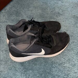 Nike Black and White Running Shoes